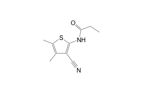 N-(3-Cyano-4,5-dimethyl-2-thienyl)propanamide
