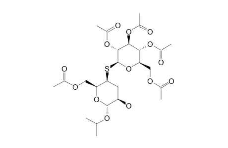 2-PROPYL-6-O-ACETYL-3-DEOXY-4-S-(2,3,4,6-TETRA-O-ACETYL-BETA-D-GLUCOPYRANOSYL)-4-THIO-ALPHA-D-LYXO-HEXOPYRANOSIDE