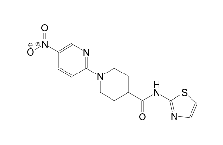 4-piperidinecarboxamide, 1-(5-nitro-2-pyridinyl)-N-(2-thiazolyl)-