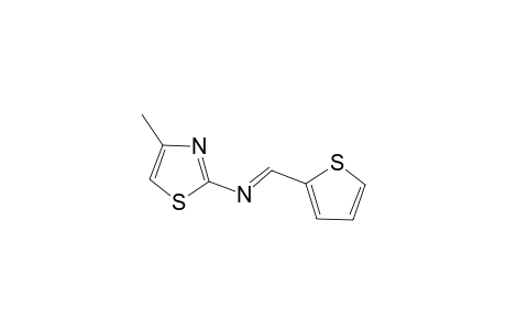4-Methyl-2-(2-thienyl-methylideneamino)thiazole
