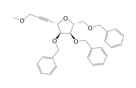 1-(2',3',5'-tris-O-Benzyl-.beta.-D-ribofuranosyl)-3-methoxypropyne