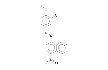 (3-Chloro-4-methoxy-phenyl)-(4-nitro-naphthalen-1-yl)-diazene