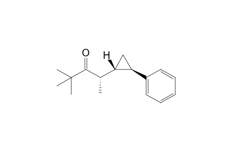 (S)-trans 2-(2'-phenylcyclopropyl)-4,4-dimethylpentan-3-one