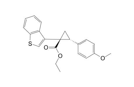 Ethyl trans-1-(benzo[b]thiophen-3-yl)-2-(4-methoxyphenyl)cyclopropane-1-carboxylate