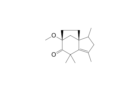 8-Methoxy-2,4,6,6-tetramethyltricyclo[6.2.1.0(1,6)]undec-4-en-7-one