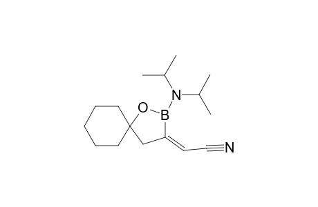 (E)-2-DIISOPROPYLAMINO-3-CYANOMETHYLENE-1-OXA-2-BORASPIRO-[4.5]-DECANE