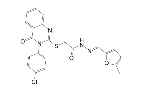 2-{[3-(4-chlorophenyl)-4-oxo-3,4-dihydro-2-quinazolinyl]sulfanyl}-N'-[(E)-(5-methyl-2-furyl)methylidene]acetohydrazide