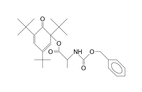 N-(Benzyloxycarbonyl)-alanine (1,3,5-tri-tert-butyl-6-oxo-2,4-cyclohexadien-1-yl) ester