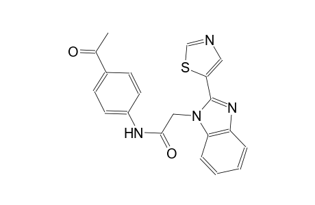 N-(4-Acetyl-phenyl)-2-(2-thiazol-5-yl-benzoimidazol-1-yl)-acetamide