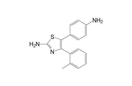 5-(4-Aminophenyl)-4-(2-methylphenyl)-1,3-thiazol-2-amine