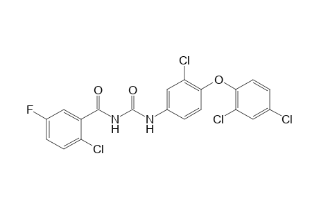 Benzamide, 2-chloro-N-[[[3-chloro-4-(2,4-dichlorophenoxy)phenyl]amino]carbonyl]-5-fluoro-