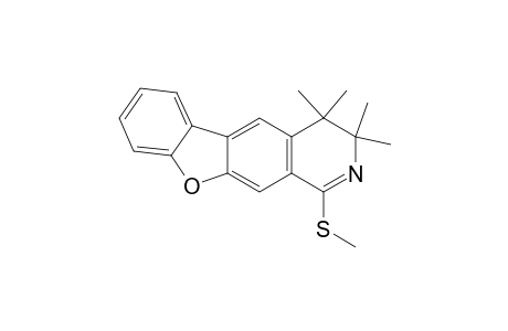 3,3,4,4-Tetramethyl-1-(methylsulfanyl)-3,4-dihydrobenzofuro[3,2-g]isoquinoline