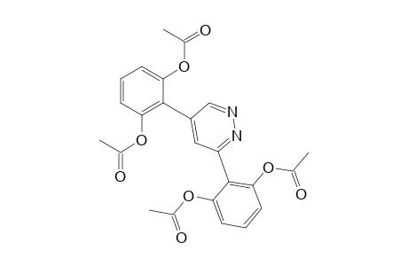 1,3-Benzenediol, 2,2'-(3,5-pyridazinediyl)bis-, tetraacetate (ester)