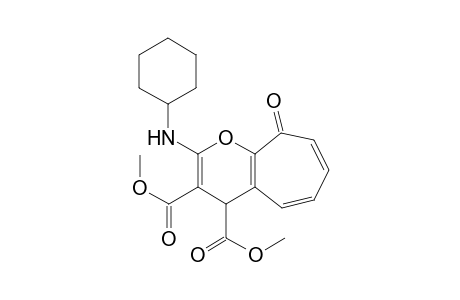 Dimethyl 2-(Cyclohexylamino)-4,9-dihydro-9-oxocyclohepta[b]pyran-3,4-dicarboxylate