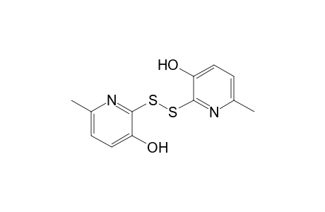 2-[(3-hydroxy-6-methyl-2-pyridinyl)disulfanyl]-6-methyl-3-pyridinol