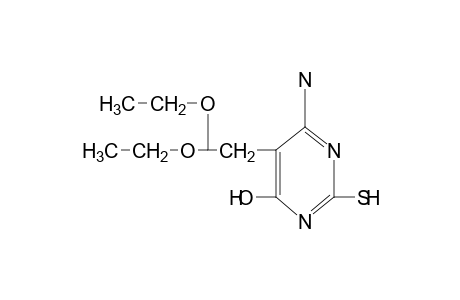 4-AMINO-6-HYDROXY-2-MERCAPTO-5-PYRIMIDINEACETALDEHYDE, DIETHYLACETAL