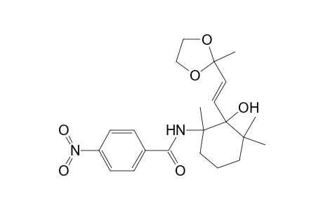 Benzamide, N-[2-hydroxy-1,3,3-trimethyl-2-[2-(2-methyl-1,3-dioxolan-2-yl)ethenyl]cyclohexyl]-4-nitro-