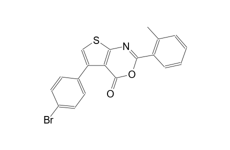 4H-thieno[2,3-d][1,3]oxazin-4-one, 5-(4-bromophenyl)-2-(2-methylphenyl)-