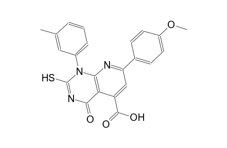 pyrido[2,3-d]pyrimidine-5-carboxylic acid, 1,4-dihydro-2-mercapto-7-(4-methoxyphenyl)-1-(3-methylphenyl)-4-oxo-