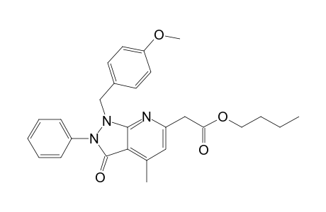 Butyl.2-(1-(4-methoxybenzyl)-4-methyl-3-oxo-2-phenyl-2,3-dihydro-1H-pyrazolo[3,4-b]pyridin-6-yl)acetate