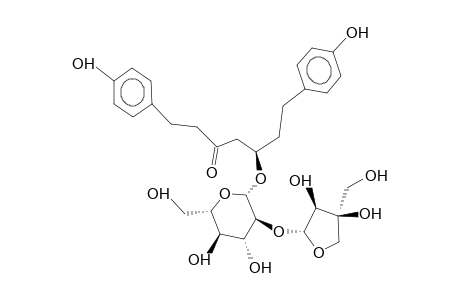 (5S)-5-HYDROXY-1,7-BIS-(4-HYDROXYPHENYL)-3-HEPTANONE-5-O-BETA-D-APIOFURANOSYL-(1->2)-BETA-D-GLUCOPYRANOSIDE