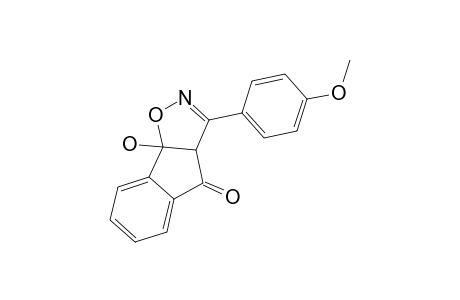 3-(4-Methoxyphenyl)-3a,8b-dihydro-8b-hydroxy-indeno-[1,2-C]-isoxazol-4-one