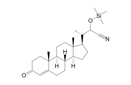 3-OXO-23,24-DINORCHOL-4-ENE-22-CYANOHYDRIN-SILYL-ETHER;MAJOR-DIASTEREOMER