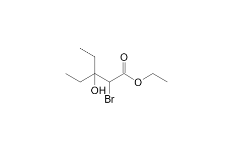 2-Bromo-3-ethyl-3-hydroxy-valeric acid ethyl ester