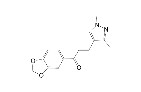 (2E)-1-(2H-1,3-benzodioxol-5-yl)-3-(1,3-dimethyl-1H-pyrazol-4-yl)prop-2-en-1-one