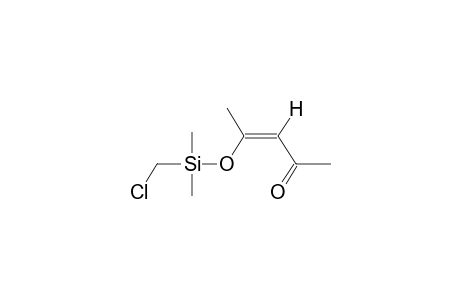 (Z)-2-DIMETHYL(CHLOROMETHYL)SILOXY-2-PENTEN-4-ONE