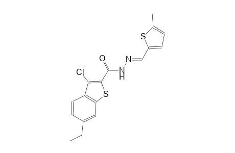 3-chloro-6-ethyl-N'-[(E)-(5-methyl-2-thienyl)methylidene]-1-benzothiophene-2-carbohydrazide