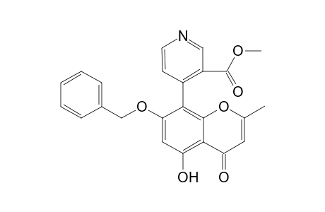 7-(Benzyloxy)-5-hydroxy-8-[4-[3-(methoxycarbonyl)pyridyl]]-2-methyl-4H-1-benzopyran-4-one