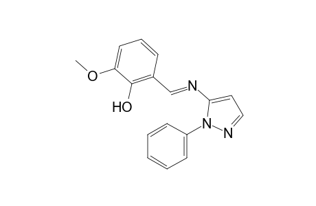 2-methoxy-6-[N-(1-phenylpyrazol-5-yl)formimidoyl[phenol