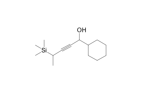 1-cyclohexyl-4-trimethylsilyl-pent-2-yn-1-ol