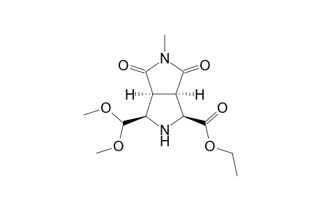 Ethyl (1S*,3R*,3aS*,6aR*)-3-(dimethoxymethyl)-5-methyl-4,6-dioxooctahydropyrrolo[3,4-c]pyrrole-1-carboxylate