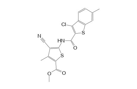 methyl 5-{[(3-chloro-6-methyl-1-benzothien-2-yl)carbonyl]amino}-4-cyano-3-methyl-2-thiophenecarboxylate