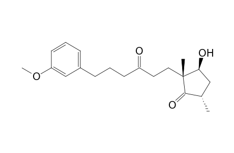 (2R,3S,5S)-2-[6-(3-methoxyphenyl)-3-oxidanylidene-hexyl]-2,5-dimethyl-3-oxidanyl-cyclopentan-1-one