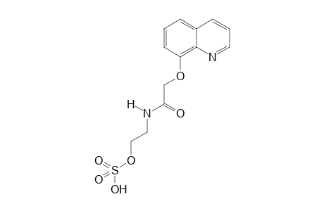 2-(2-(quinolin-8-yloxy)acetamido)ethyl hydrogen sulfate