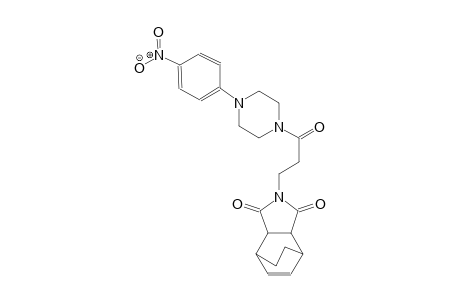 2-(3-(4-(4-nitrophenyl)piperazin-1-yl)-3-oxopropyl)-3a,4,7,7a-tetrahydro-1H-4,7-ethanoisoindole-1,3(2H)-dione