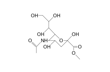 Methyl N-acetyl.beta.-D-neuraminate