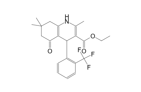 3-quinolinecarboxylic acid, 1,4,5,6,7,8-hexahydro-2,7,7-trimethyl-5-oxo-4-[2-(trifluoromethyl)phenyl]-, ethyl ester