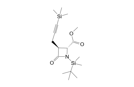 (2R*,3S*) Methyl 1-(t-Butyldimethylsilyl)-4-oxo-3-[3-(trimethylsilyl)prop-2-yn-1-yl]azetidin-2-carboxylate
