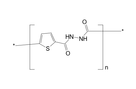 Poly(thiophene-2,5-dicarboxylic hydrazide)