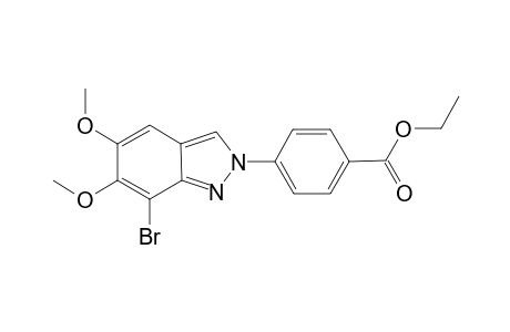 Ethyl 4-(7-bromo-5,6-dimethoxy-2H-indazol-2-yl)benzoate