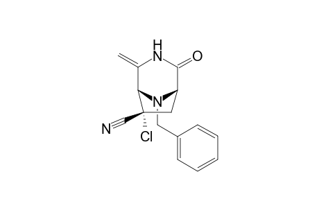 8-Benzyl-6-chloro-6-cyano-4-methylene-2-oxo-3,8-diazabicyclo[3.2.1]octane