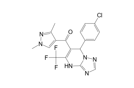 Methanone, [7-(4-chlorophenyl)-4,7-dihydro-5-(trifluoromethyl)[1,2,4]triazolo[1,5-a]pyrimidin-6-yl](1,3-dimethyl-1H-pyrazol-4-yl)-