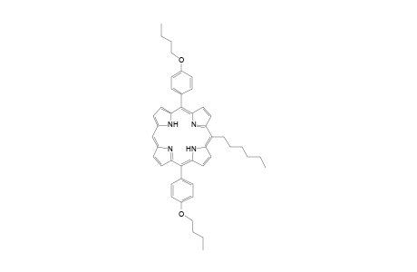 10-Hexyl-5,15-bis(4-butyloxyphenyl)porphyrin