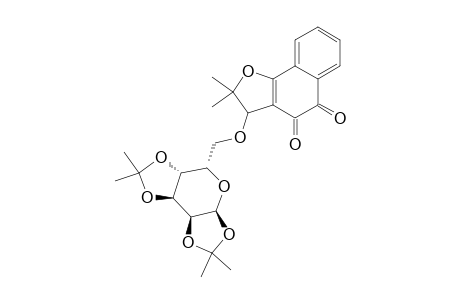 3-(1,2:3,4-DI-O-ISOPROPYLIDENO)-ALPHA-D-GALACTOPYRANOSYL-2,2-DIMETHYL-2,3-DIHYDRONAPHTHO-[1,2-B]-FURAN-4,5-DIONE
