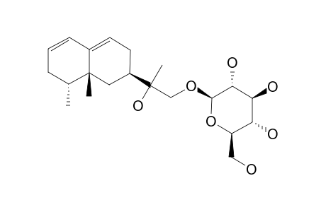 NICOTABADIOLCOSIDE;1,2-DEHYDRO-4-EPIEREMOPHIL-9-ENE-11,12-DIOL-12-O-BETA-D-GLUCOPYRANOSIDE