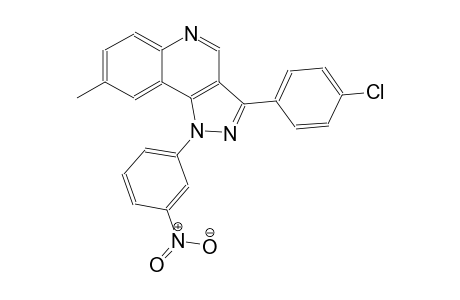 1H-pyrazolo[4,3-c]quinoline, 3-(4-chlorophenyl)-8-methyl-1-(3-nitrophenyl)-